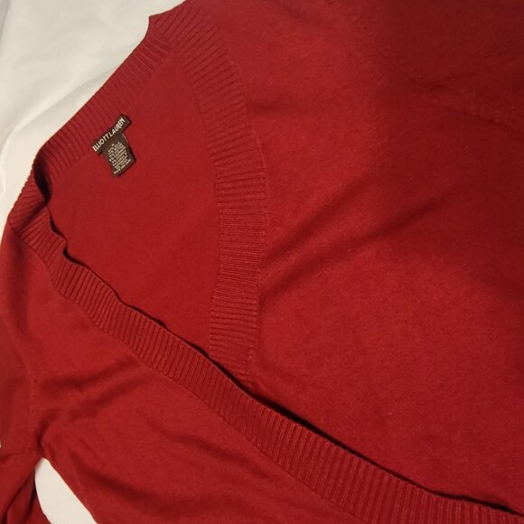 Elliott Lauren Sweater Deep V-Neck Silk Cashmere Blend Quiet Luxury - Picture 11 of 16